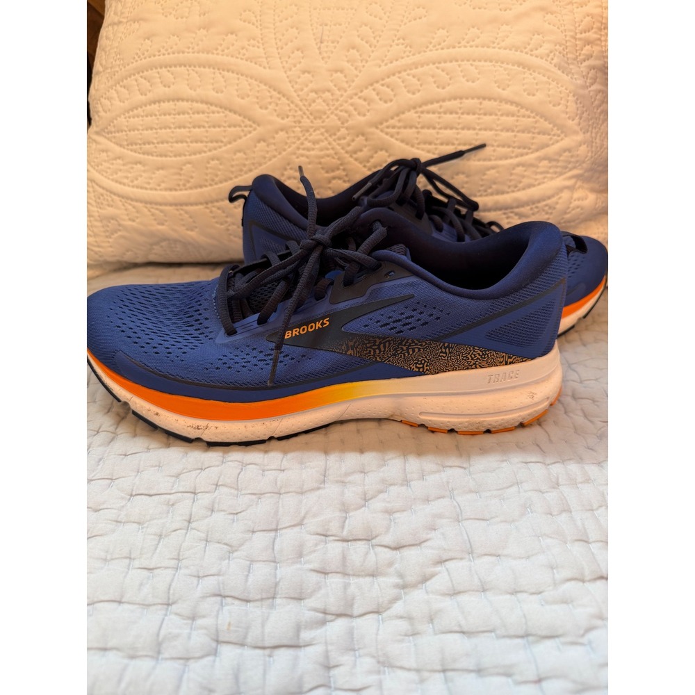 Brooks Trace 3 Mens Running Shoes Blue Orange Neutral Cushion Size 11